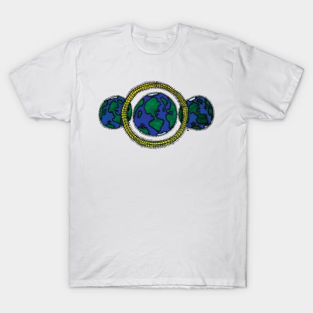 CENTER WORLD T-Shirt by SETH BOND PERRY - SBP ART